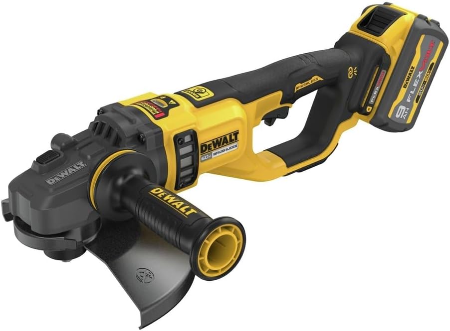 DEWALT DCG460X2, 60V Max 7 "-9" Large Angle Grinder Kit (9.0 Ah)