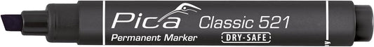 Pica 521/46, Permanent marker 2-6mm, Chisel tip, black