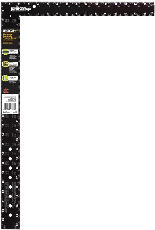 Johnson CS7, 16" x 24" Easy-Read™ Aluminum Framing Square