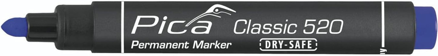 Pica 520/41, Permanent marker 1-4mm, Round tip, blue