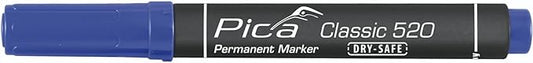 Pica 520/41, Permanent marker 1-4mm, Round tip, blue