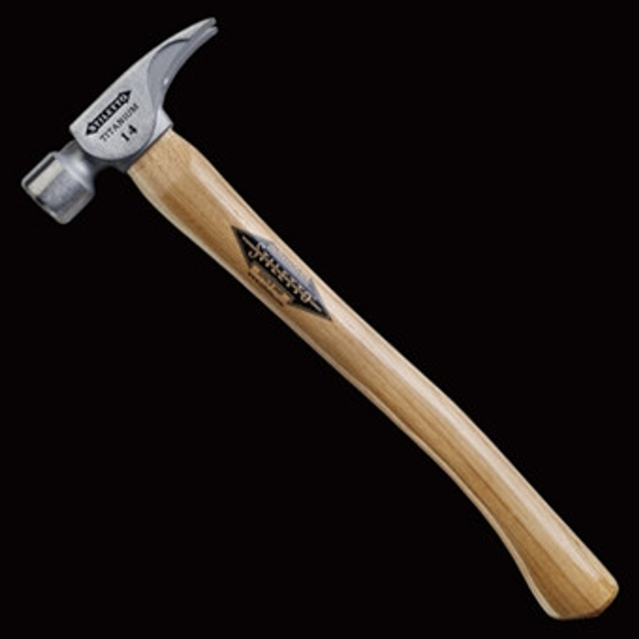 Stiletto TI14SC, 14 oz Titanium Smooth Face/ Curved 18" Framer Hickery Handle