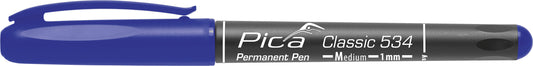Pica 534/41, Permanent-Marker 'M' Blue Round tip, 1,0mm