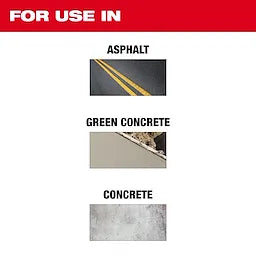 Milwaukee 49-93-7240, 14"x.125x1/20MM ASPHALT/GREEN