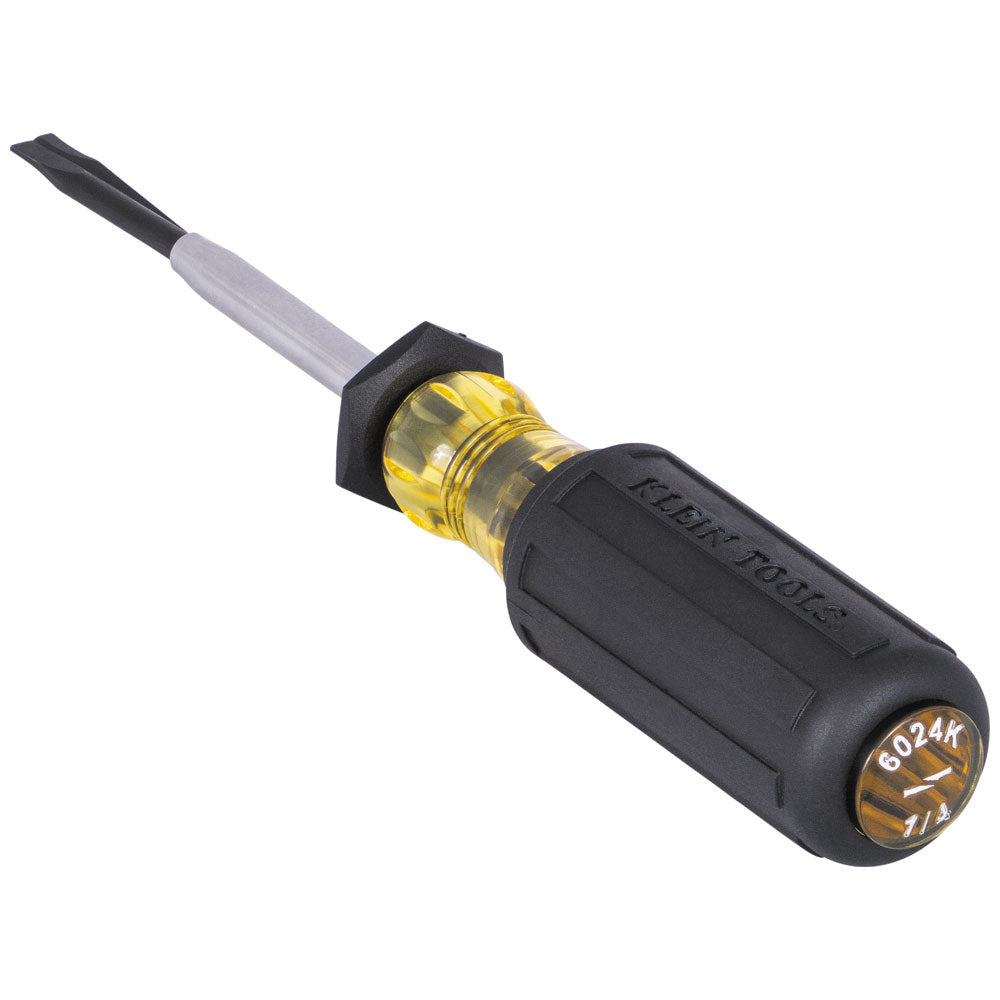 Klein Tools 6024K, Slotted Screw Holding Driver, 1/4-Inch