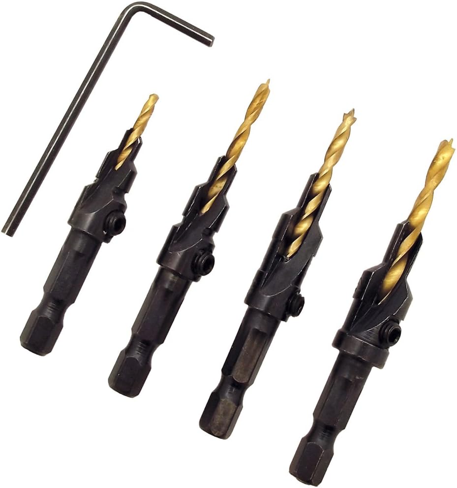 Milescraft 5341, 4 pc. CounterBit Set (#6, #8, #10, #12)