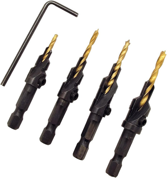 Milescraft 5341, 4 pc. CounterBit Set (#6, #8, #10, #12)