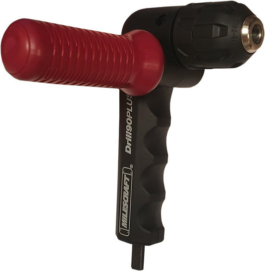 Milescraft 1304, Drill90 PLUS, Right Angle Drill Attachment with Keyless Chuck