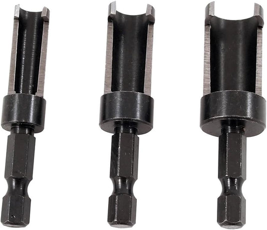Milescraft 5340, 3pc. PlugCutter Set (1/2", 3/8", 1/4")