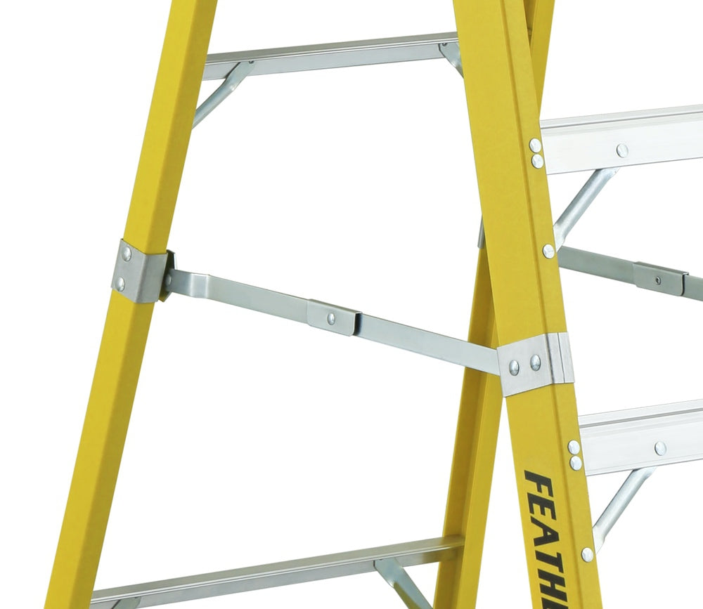 Featherlite 6512, 12' Extra-Heavy Duty Fiberglass Platform Stepladder (IN-STORE PICKUP ONLY)