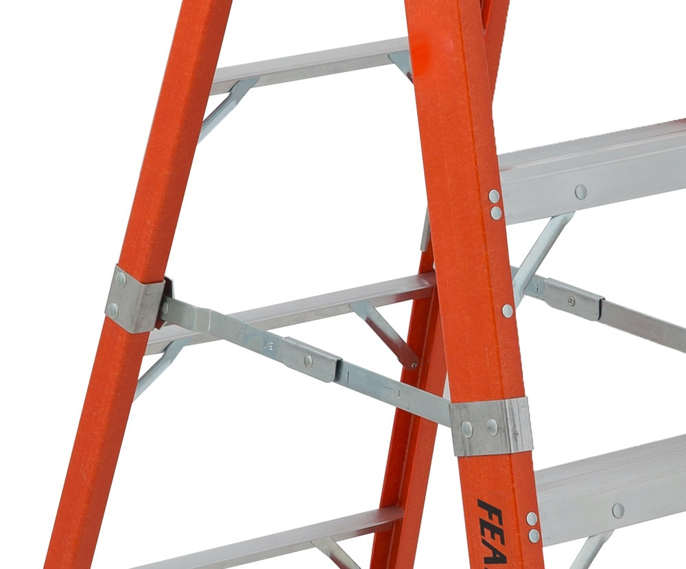 Featherlite 6804-AA, 4′ Super-Heavy Duty Fiberglass Stepladder (IN-STORE PICKUP ONLY)