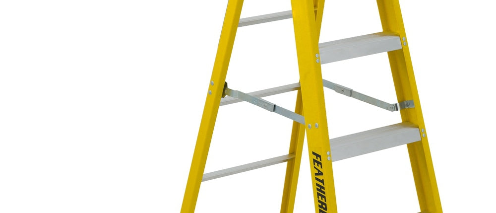 Featherlite 6910, 10′ Extra-Heavy Duty Fiberglass Stepladder (IN-STORE PICKUP ONLY)