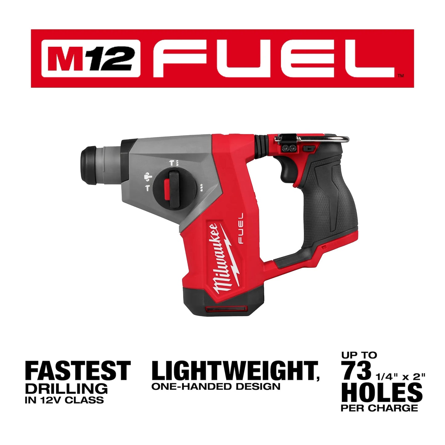 Milwaukee 2508-20, M12 FUEL™ 5/8” SDS Plus Rotary Hammer