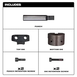 Milwaukee 48-44-0274, M18 FUEL 10ga NIBBLER PUNCH AND DIE KIT