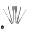 Diablo DMAPL9930-S6, 6pc SDS-Plus Rebar Demon™ 4-Cutter Full Carbide Head Hammer Drill Bit & Chisel Set