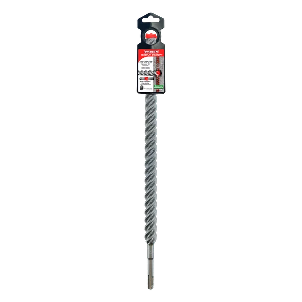 Diablo DMAPL4290, Rebar Demon™ SDS-Plus 4-Cutter Full Carbide Head Hammer Drill Bit 7/8" x 16" x 18"