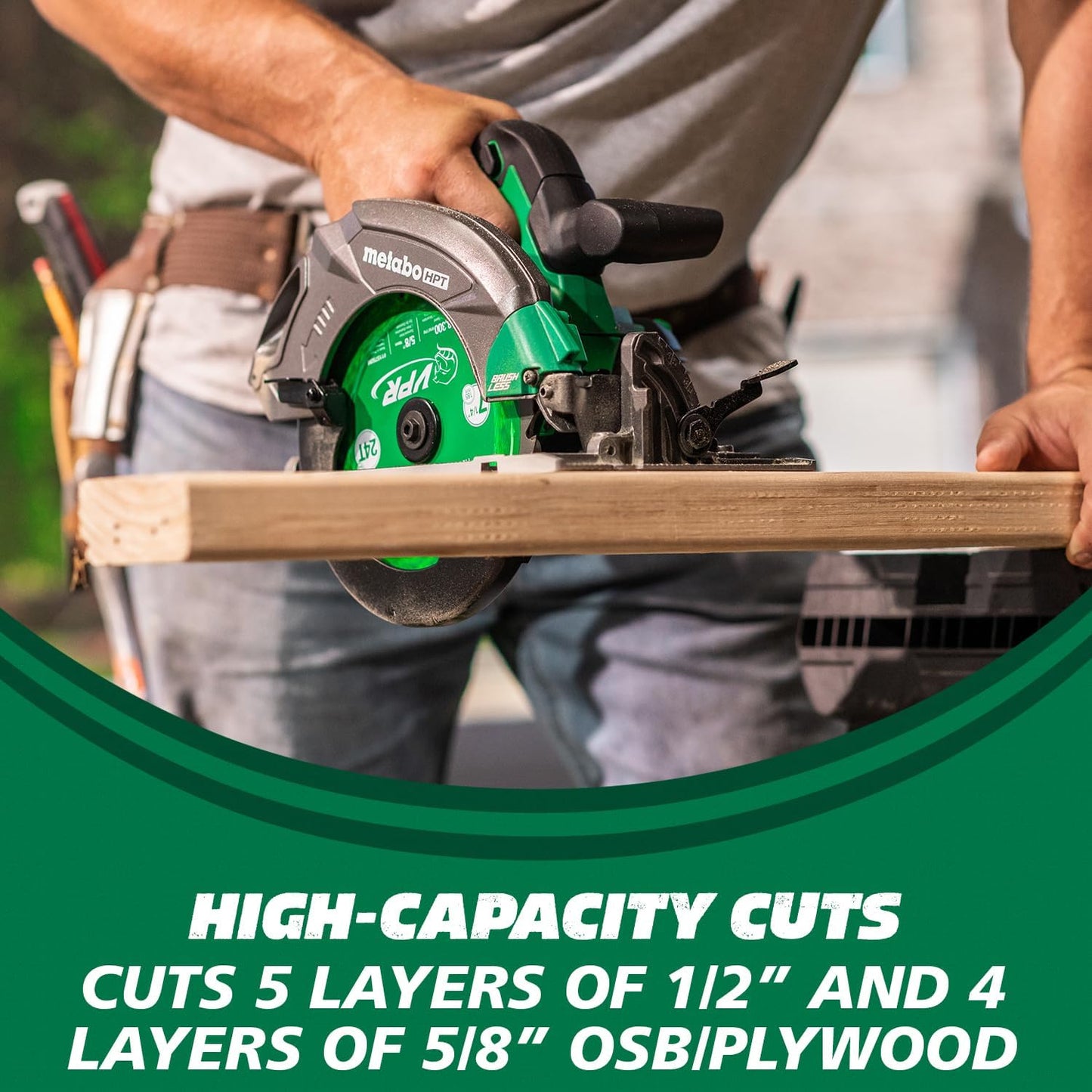Metabo HPT C1807DAQ4M,  18V MultiVolt 7-1/4 Inch Cordless Circular Saw (Tool Only)