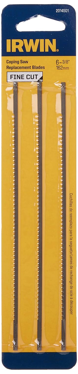 Irwin 2014501, Replacement Fine Cut Coping Saw Blades (3/pkg)