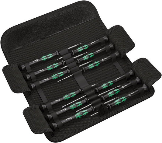 Wera 05073675001, Kraftform Micro-Set/12 Sb 1 Screwdriver Set for Electronic Applications, 12 Pieces