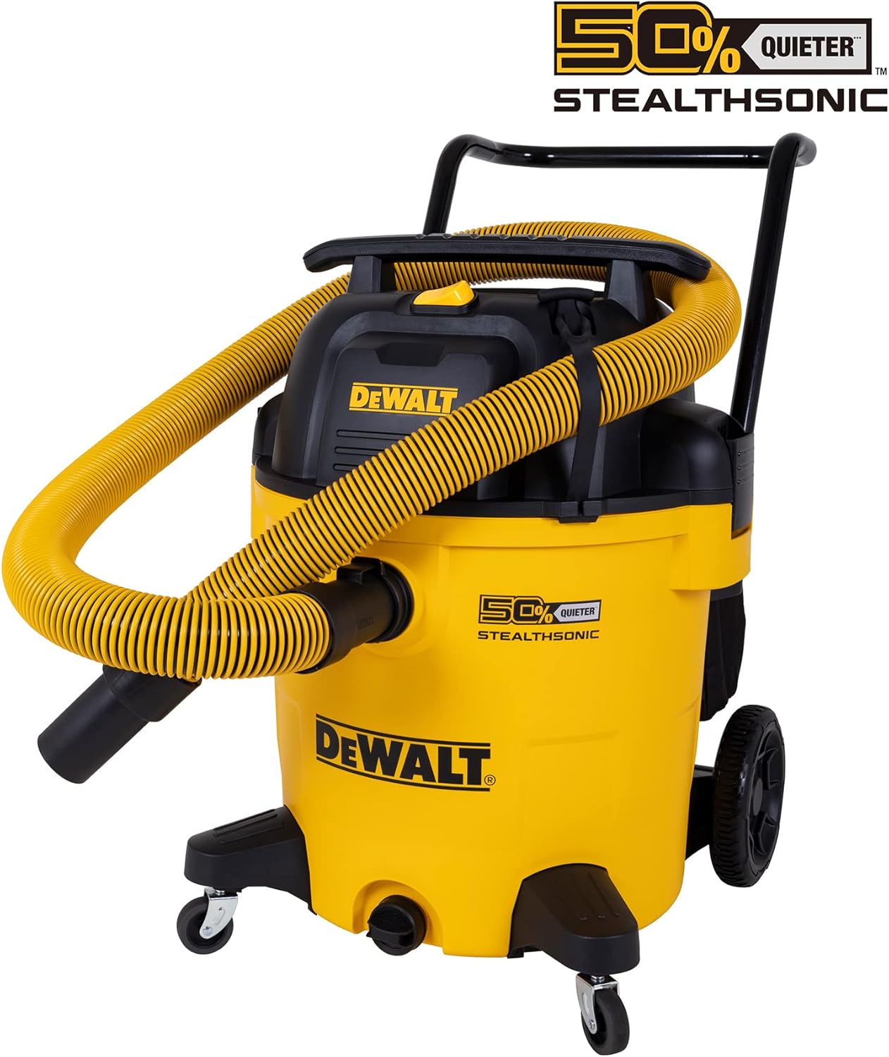 DEWALT DXV16PQTA, 16 Gallon STEALTHSONIC Ultra Quiet Poly Shop Vacuum Wet/Dry