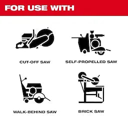 Milwaukee 49-93-7240, 14"x.125x1/20MM ASPHALT/GREEN