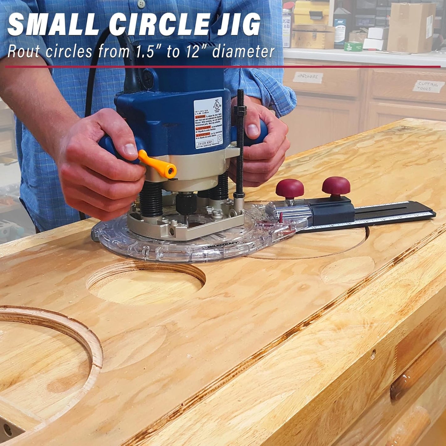 Milescraft 1219, Circle Guide Kit (Imperial)