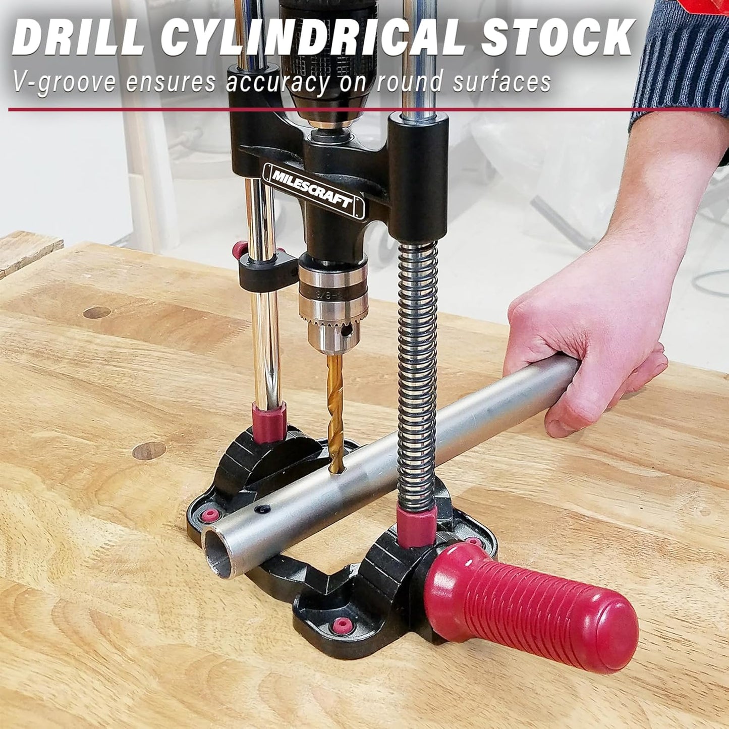 Milescraft 1318, Drill Mate Drill Guide with Chuck