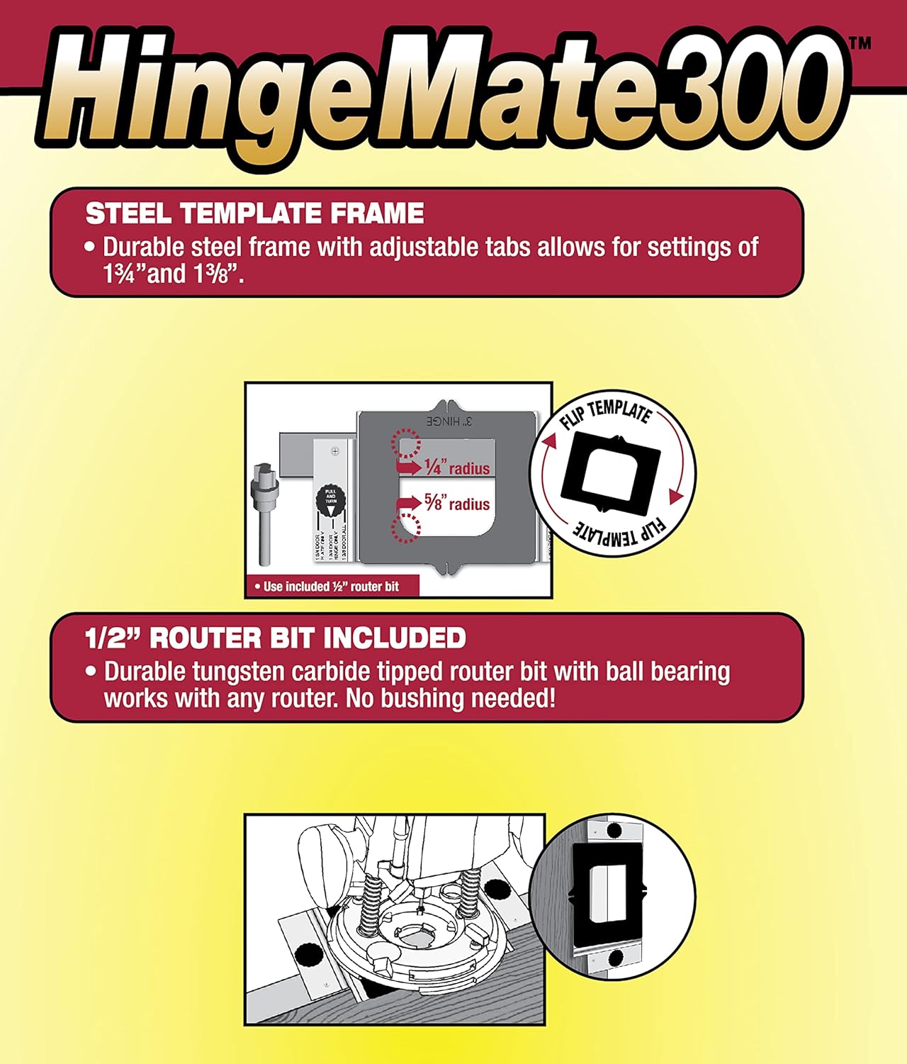 Milescraft 1213, HingeMate300