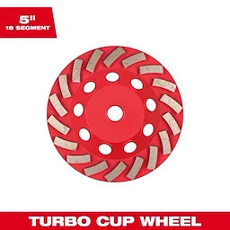 Milwaukee 49-93-7790, 5" TURBO CUP WHEEL,5/8-11