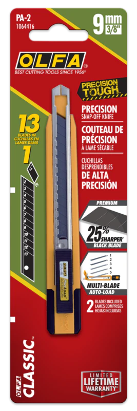 OLFA 1064416, 9mm Multi-Blade Auto Load Utility Knife (PA-2)
