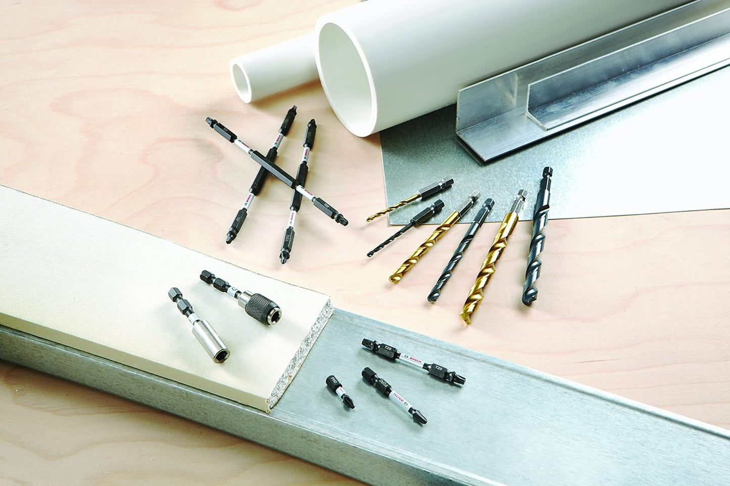 BOSCH ITSQ36B, Square #3 Impact Tough Screwdriving Bit 6'' (Bulk 10)
