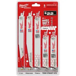 Milwaukee 49-22-1105, 5 pc Demolition SAWZALL Blade Set