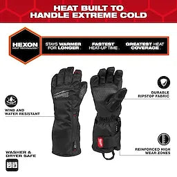 Milwaukee M700B-21, BLACK HEATED GLOVES KIT