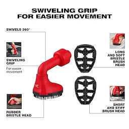 Milwaukee 49-90-2020, AIR-TIP™ Swiveling Palm Brush