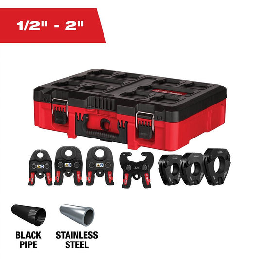 Milwaukee 49-16-2683, 1/2" - 2" IPS-P Jaw & Pivoting Ring Kit for M18 FORCE LOGIC Press Tools