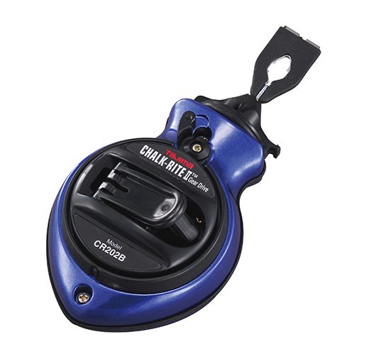 Tajima CR202B-P, Chalk-Rite® II Ultra-Thin. 0.5 mm chalk snap-line, blue Micro Chalk, metallic blue