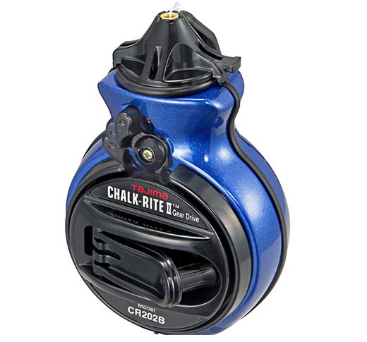 Tajima CR202B-P, Chalk-Rite® II Ultra-Thin. 0.5 mm chalk snap-line, blue Micro Chalk, metallic blue