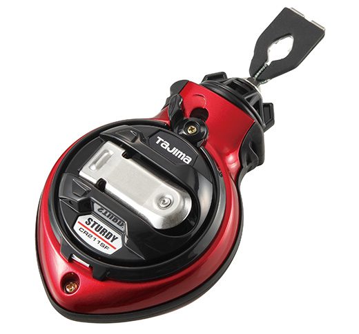 Tajima CR211SFR, Chalk-Rite Sturdy, Extra Bold, 1 mm chalk snap-line, Red