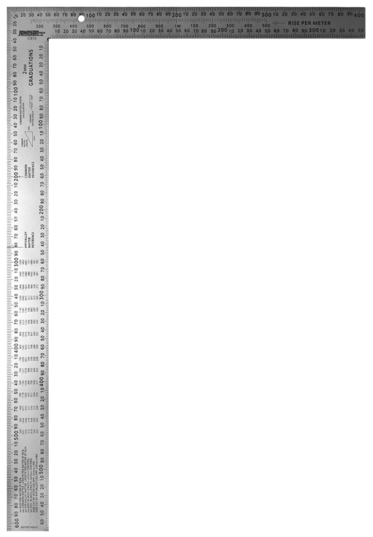Johnson CS13, 400mm x 600mm Metric Steel Framing Square