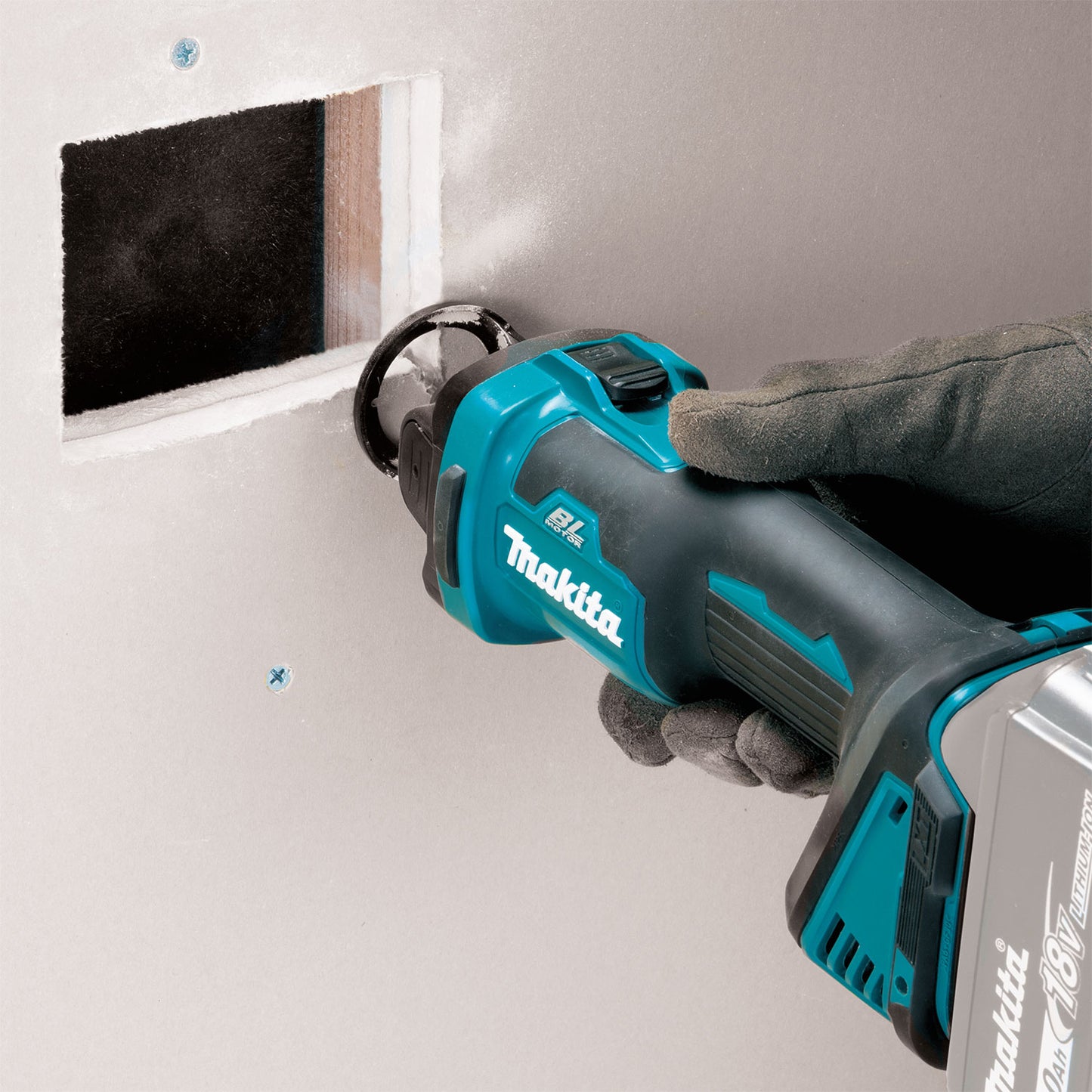 Makita DCO181Z, Drywall Cut-Out Tool Brushless Motor AWS