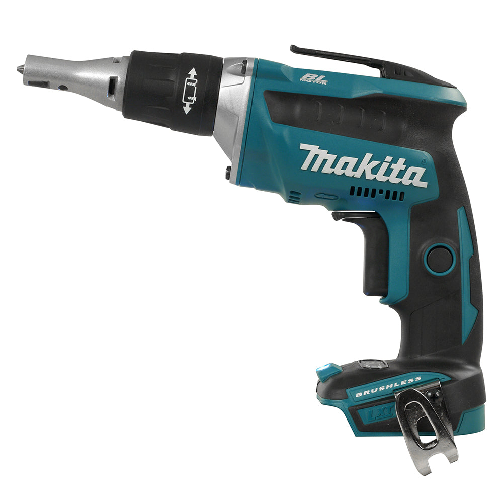 Makita DLX2473GX1, 18V LXT Brushless 2PC Drywall Combo Kit (DCO181Z+DCF452Z+6Ah)