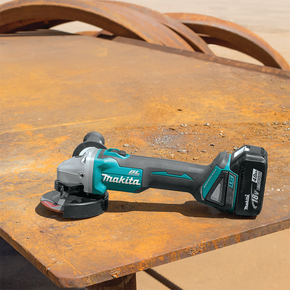 Makita DGA454Z, 18V LXT Brushless 4-1/2" Grinder, Slide Switch (Tool Only)