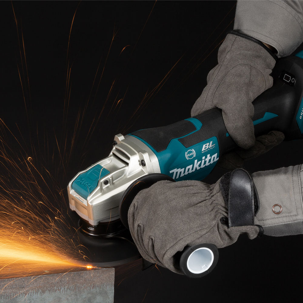 Makita DGA519Z, 18V LXT 5" Cordless Angle Grinder with X-Lock and Brushless Motor