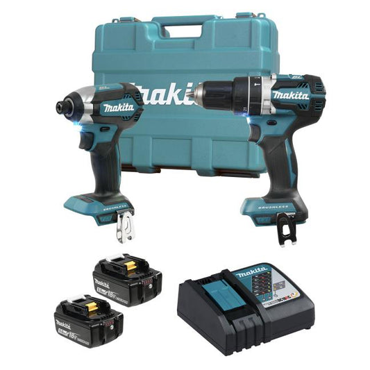 Makita DLX2180T, 18V LXT 2-Tool Combo Kit (5.0Ah) Hammerdrill + Impact