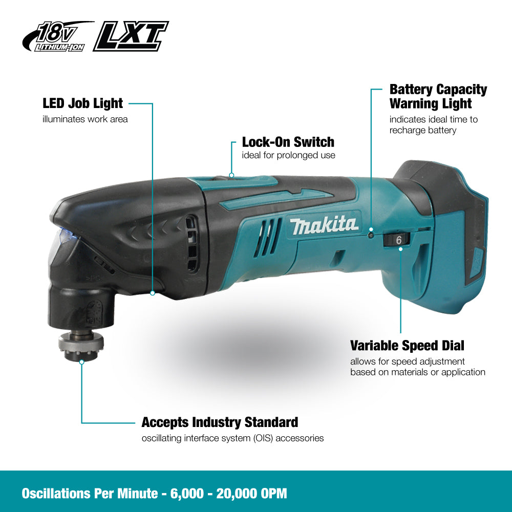 Makita DTM50Z, 18V LXT Multi Tool (Tool Only)