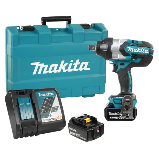 Makita DTW1001RTE, 18V LXT Brushless 3/4" Impact Wrench 5.0Ah Kit