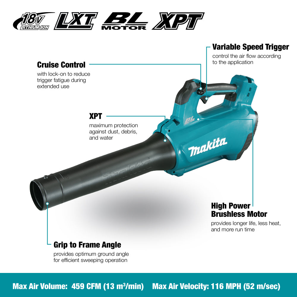 Makita DUB184Z, 18V LXT Brushless Blower (Tool Only)