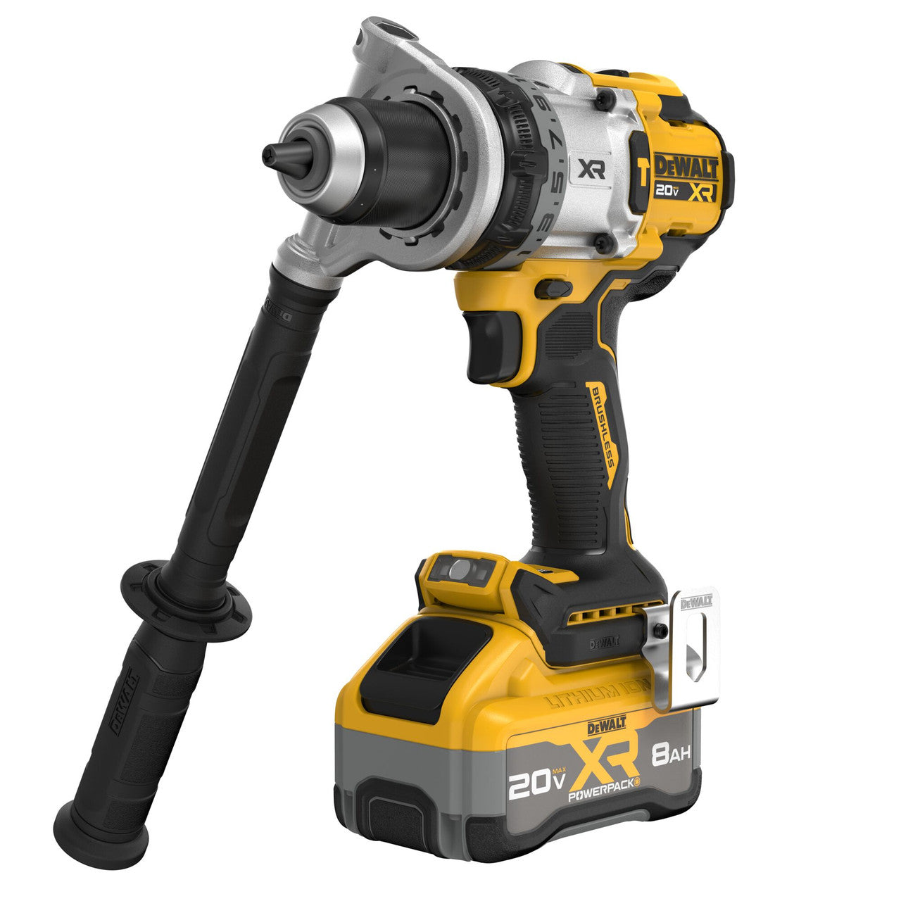 DEWALT DCD1007WW1, 20V MAX* XR® BRUSHLESS CORDLESS 1/2 IN. 3-SPEED HAMMER DRILL Kit