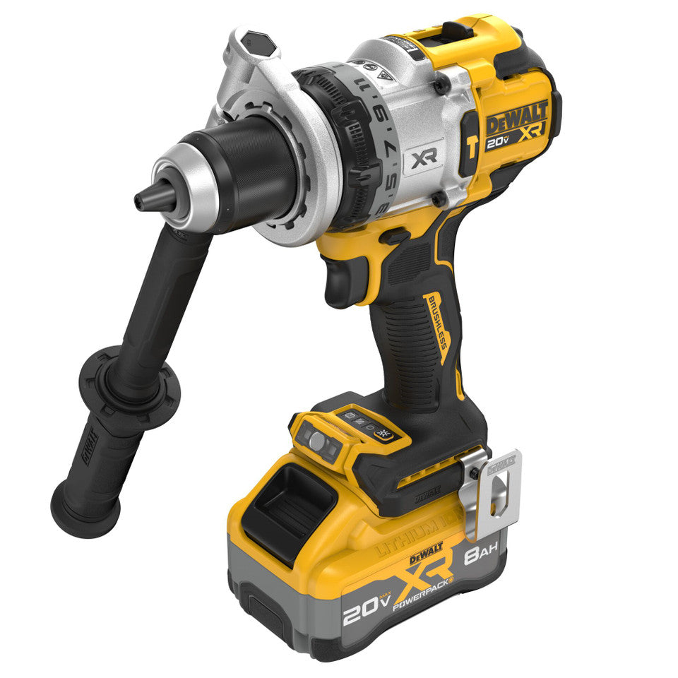 DEWALT DCD1007WW1, 20V MAX* XR® BRUSHLESS CORDLESS 1/2 IN. 3-SPEED HAMMER DRILL Kit