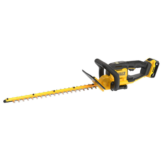 DEWALT DCHT821P1, 20V Hedge Trimmer Hedge Sweep Kit W/5.0Ah
